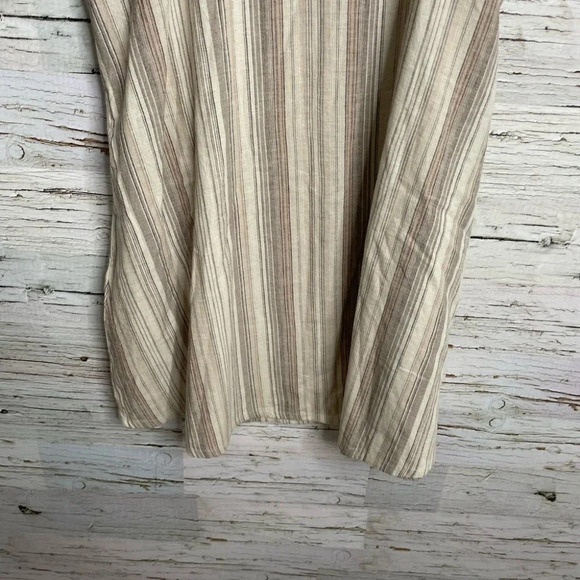 Others follow brown cream dress size large striped - Picture 5 of 8